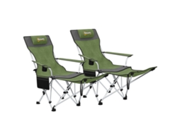 Conjunto de Mesa de Camping BISBISOUS dobrável com 4 banquetas e orifício para guarda-sol