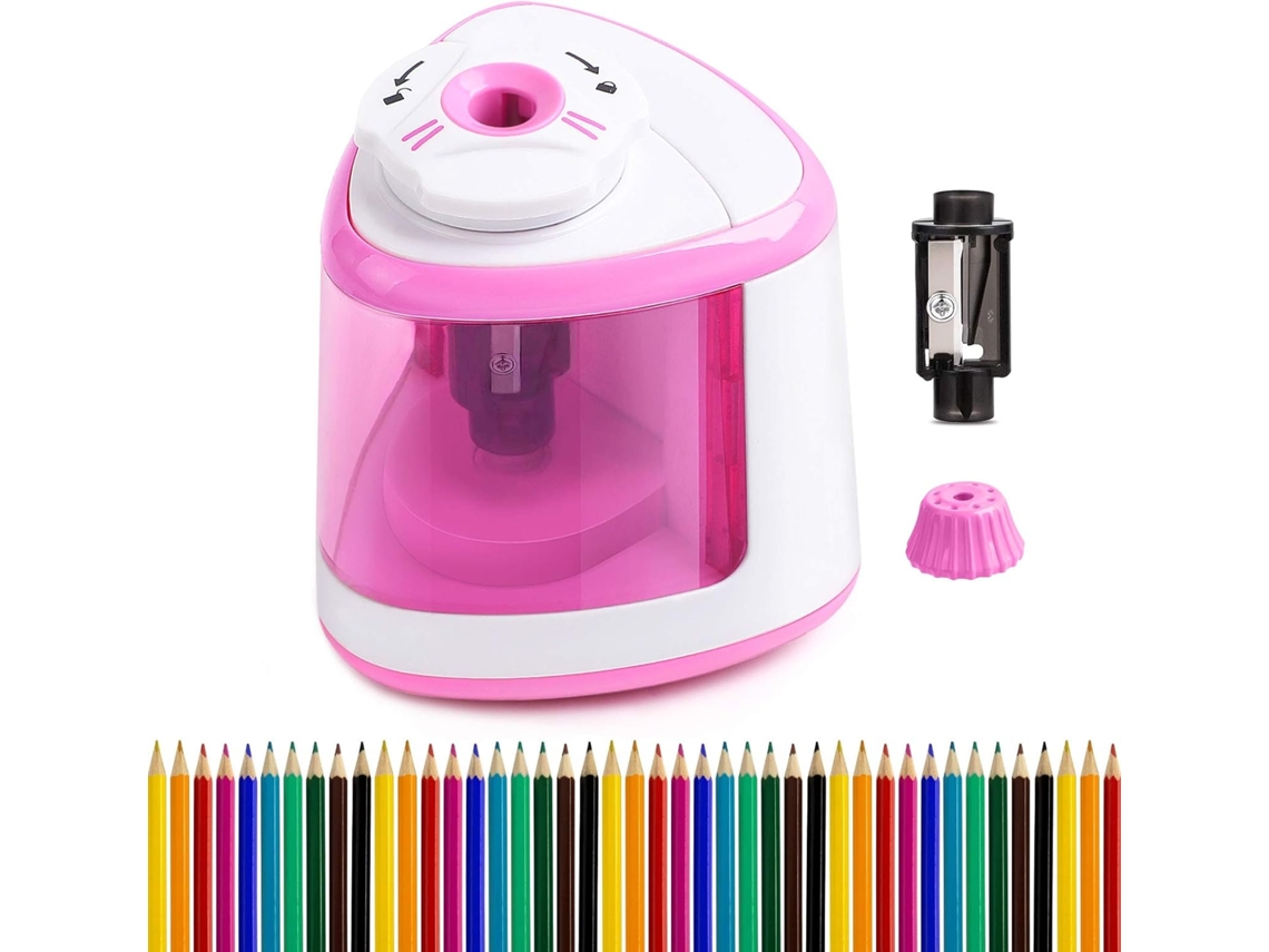 Apontador de lápis automático Slowmoose Apontador de lápis elétrico alimentado por bateria