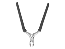 Cortador De Cutículas De Acero Inoxidable Profesional Con Resorte Y Anti-deslizamiento Para Quitar Piel Muerta Negro