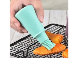 Escova Para Churrasco, Ecológica, Antideformação, Silicone, Mini Garrafa Para Armazenamento De Óleo Zeuxo