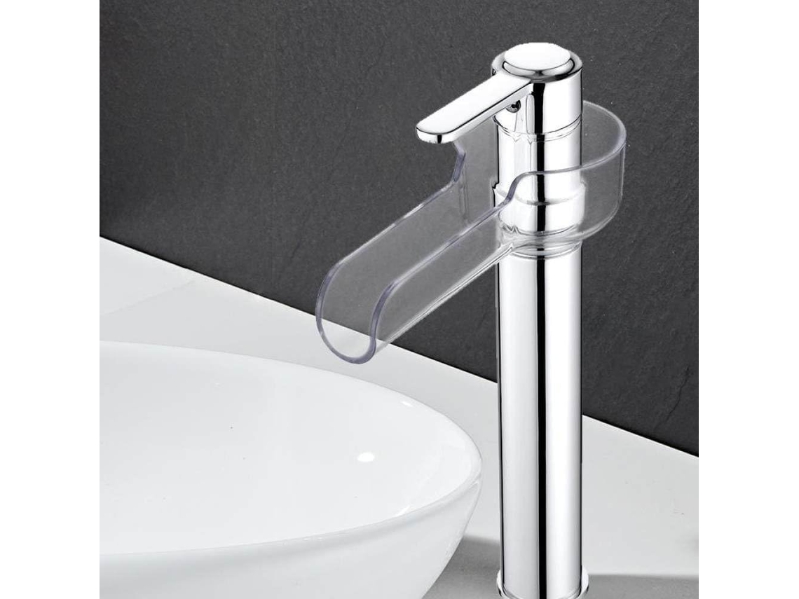 Torneira De Banheiro Em Latão Com Efeito Cascata E Misturador.