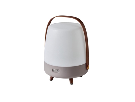 Lâmpada de Alto-Falante Portátil e Sem Fio Conexão Bluetooth e Som de Alta Fidelidade Cor Cinza Lite-Up Play Earth KOODUU