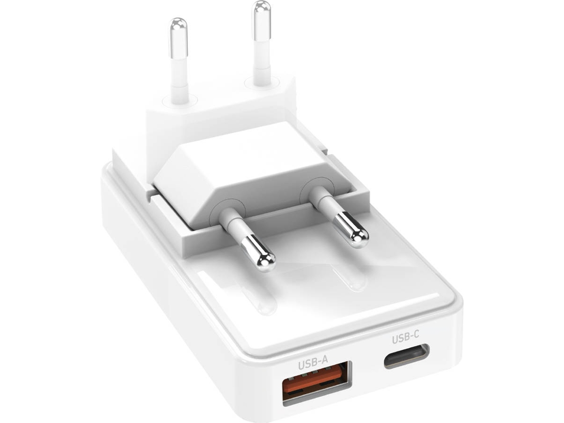 Carregador de parede portátil Flexi equipado com uma ficha dobrável a 90 °/Carregamento ultrarrápido e design dobrável para máxima comodidade