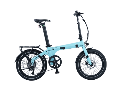 Bicicleta urbana dobrável FLEBI Eolo Celeste | 70km de autonomia - Bateria 10,4Ah