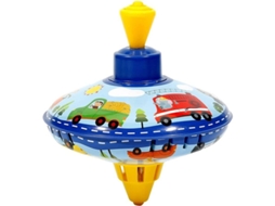 2026 trompo Metálico Giratorio Con Imagen de Animal Y Coche Giratorio Equilibrado para Adultos Y Niños Azul