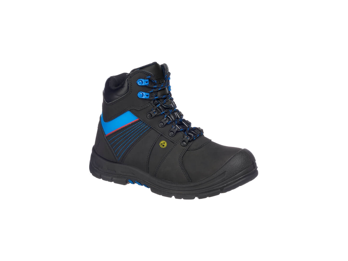 Bota De Segurança Portwest Compositelite Protector S3 Esd Hro Preto Azul / 43