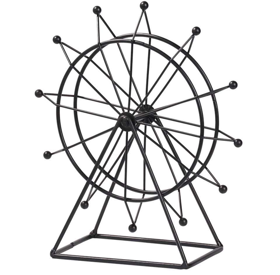 Enfeites De Mesa Para Escritório, Roda Gigante De Ferro Giratória, Decoração Para Casa E Estudo SUNNY SPACES
