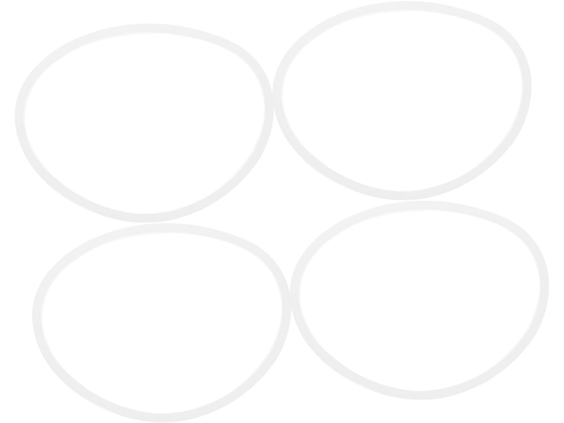 Conjunto De 4 Anéis Vedação Silicone Para Reposição Em Misturadores,