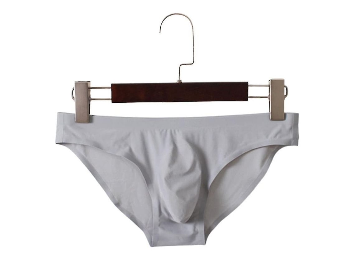 2026 calzoncillos Sin Costuras de Seda de Hielo para Hombres Con Bolsa Elevada Bajada de Cintura Ligero
