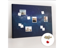 Quadro De Cortiça Com Impressão Céu Escuro E Estrelas Para A Sala De Estar Espelharte (140x100 Cm)