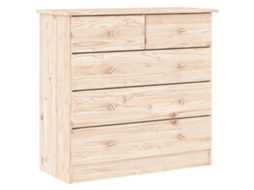 Chest Of Drawer, Chest Of Drawers Vidaxl Marrom Madeira De Pinho (n/a)
