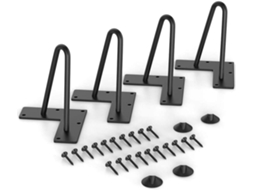 Pés Para Móveis, 4 Peças, Em Madeira Maciça, 10 Cm, 4 Polegadas, Grampo De Cabelo, Para Cadeiras, Mesas, Sofás