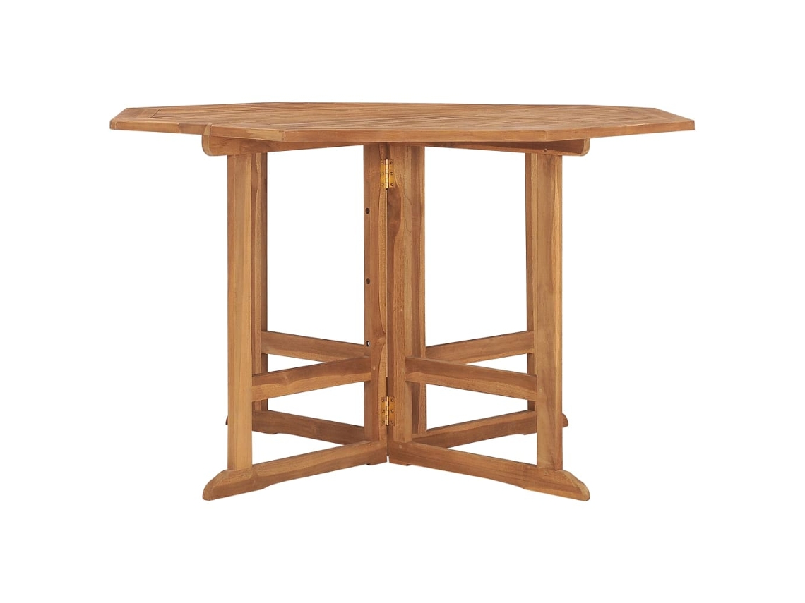Mesa Jantar Jardim Dobrável 110x110x75 Cm Teca Maciça MAISON EXCLUSIVE