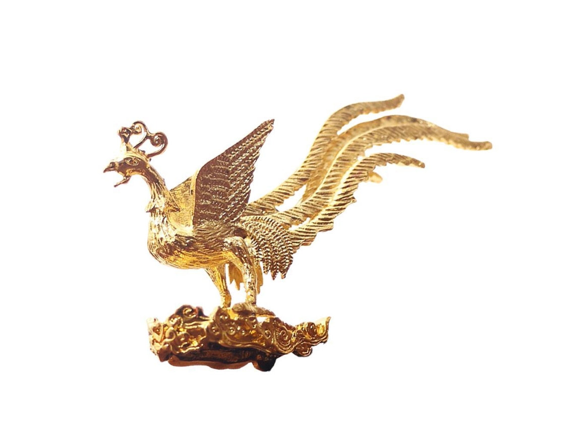 Suporte Para Vela De Incenso Pássaro Fênix Ouro Antigo Liga De Zinco Decorativo