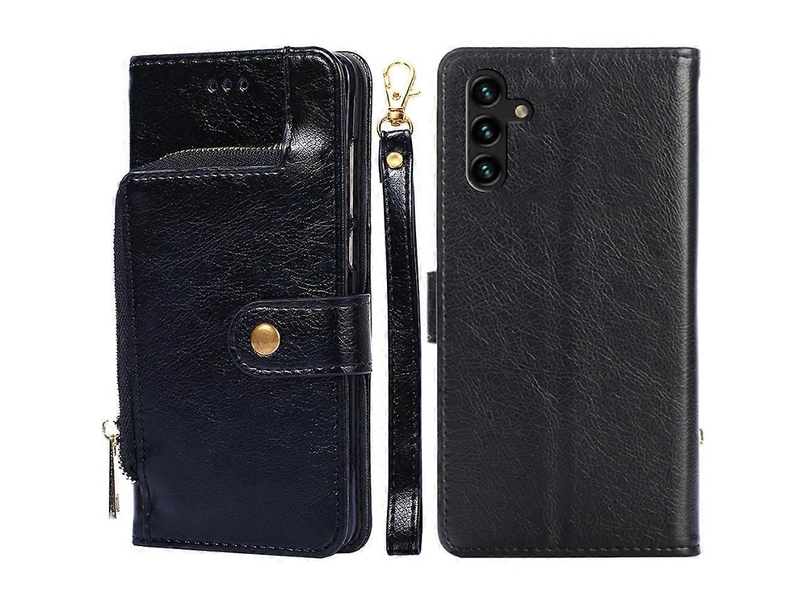 Capa De Couro Com Zíper Para Samsung Galaxy A04s