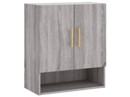 Wall Cabinet, Wall Cabinets Vidaxl Cinzeto Madeira Processada (n/a)