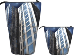 Case Trousse Crayons Télescopique City Building Print Durable Porte-stylo Cosmé Peil Télescopique Pour