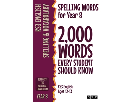Livro Spelling Words for Year 8 2,000 Words Every Student Should Know de STP Books (Inglês)