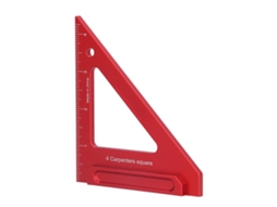 Laxiscreed Régua De Carpinteiro Triangular Em Alumínio, Escala Imperial, Ideal Para Projetos De Carpintaria