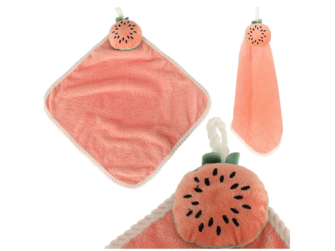 Toalha De Mão Infantil Para Jardim De Infância 30x30cm Melancia Rosa Pricenet