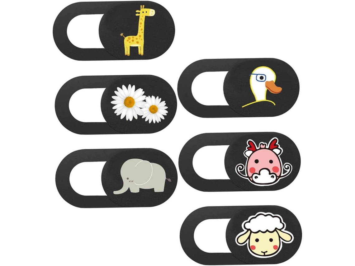 Capas Protetoras Em Abs Para Webcam De Laptops E Tablets, Pacote Com 6 Unidades.
