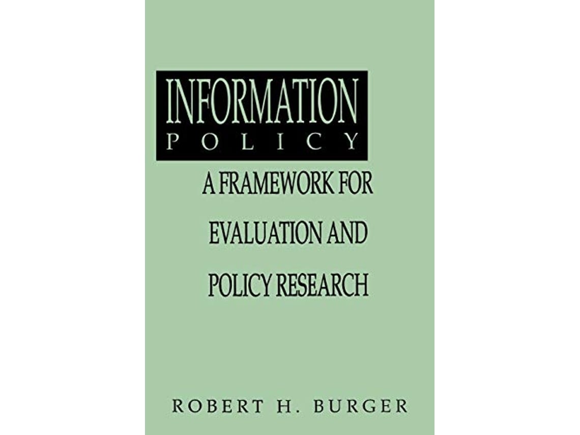 Livro Information Policy de Robert H Burger (Inglês)