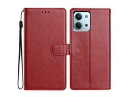 Capa De Couro Com Suporte E Alça Para Xiaomi Redmi 15c 4g (global) (171 Mm) / Poco C85 4g Tkdaddy