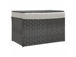 Laundry Basket, Laundry Baskets Vidaxl Cinzeto Rattan / Vime (n/a)