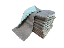 Toallas De Cozinha De Felpa Coral, 12 Peças, Super Absorventes, Laváveis Na Máquina, Para Limpeza Doméstica
