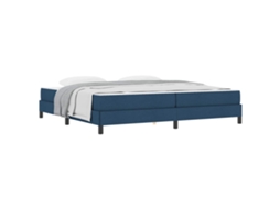 Cama Box com Colchão Azul 200 X 200 Cm Tecido MAISON EXCLUSIVE
