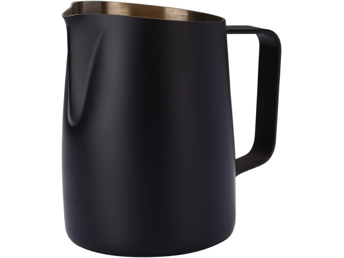 Nova Line batedor de Leite para Espresso Aço Inoxidável 304, Copo Latte Art 420ml Preto 2025