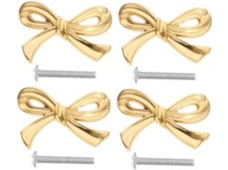 Shineofi Conjunto De 4-puxadores Gaveta Em Latão Decorativos Para Armários, Cômodas E Guarda Roupas Elegantes