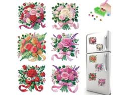 Conjunto Genérico De 6 Ímãs Acrílico Para Geladeira, Ideais Para Quadros Brancos E Geladeiras