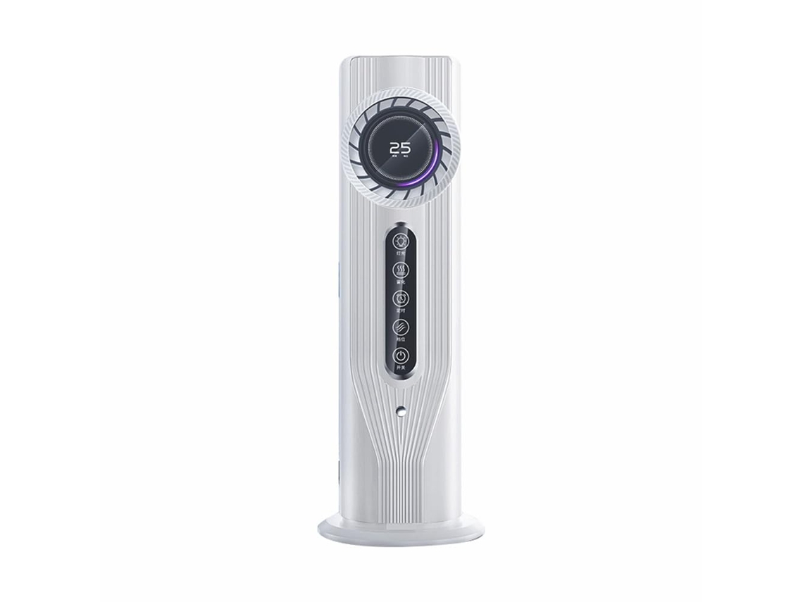 Ventilador De Torre Silencioso Com Função De Umidificação Por Névoa, Porta Usb, Portátil, Branco Zeuxo