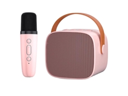 Máquina De Karaokê Para Crianças E Adultos Alto Falante Bluetooth Portátil Com Microfone Sem Fio Som Nítido Presente De Brinquedo Com Mic Yizhood