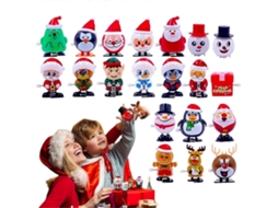 Pacote Com 20 Brinquedos De Corda De Natal Papai Noel, Boneco De Neve E Alce Para Presentear Olysi Shop