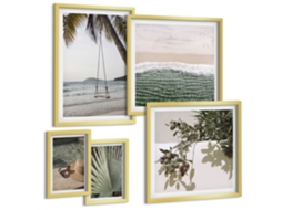 Conjunto De Pinturas Praias Tropicais Natureza Harmonia Espelharte (5 Peças)