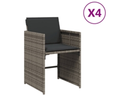 Garden Chair, Garden Chairs Vidaxl Cinzeto Rattan / Vime (n/a)