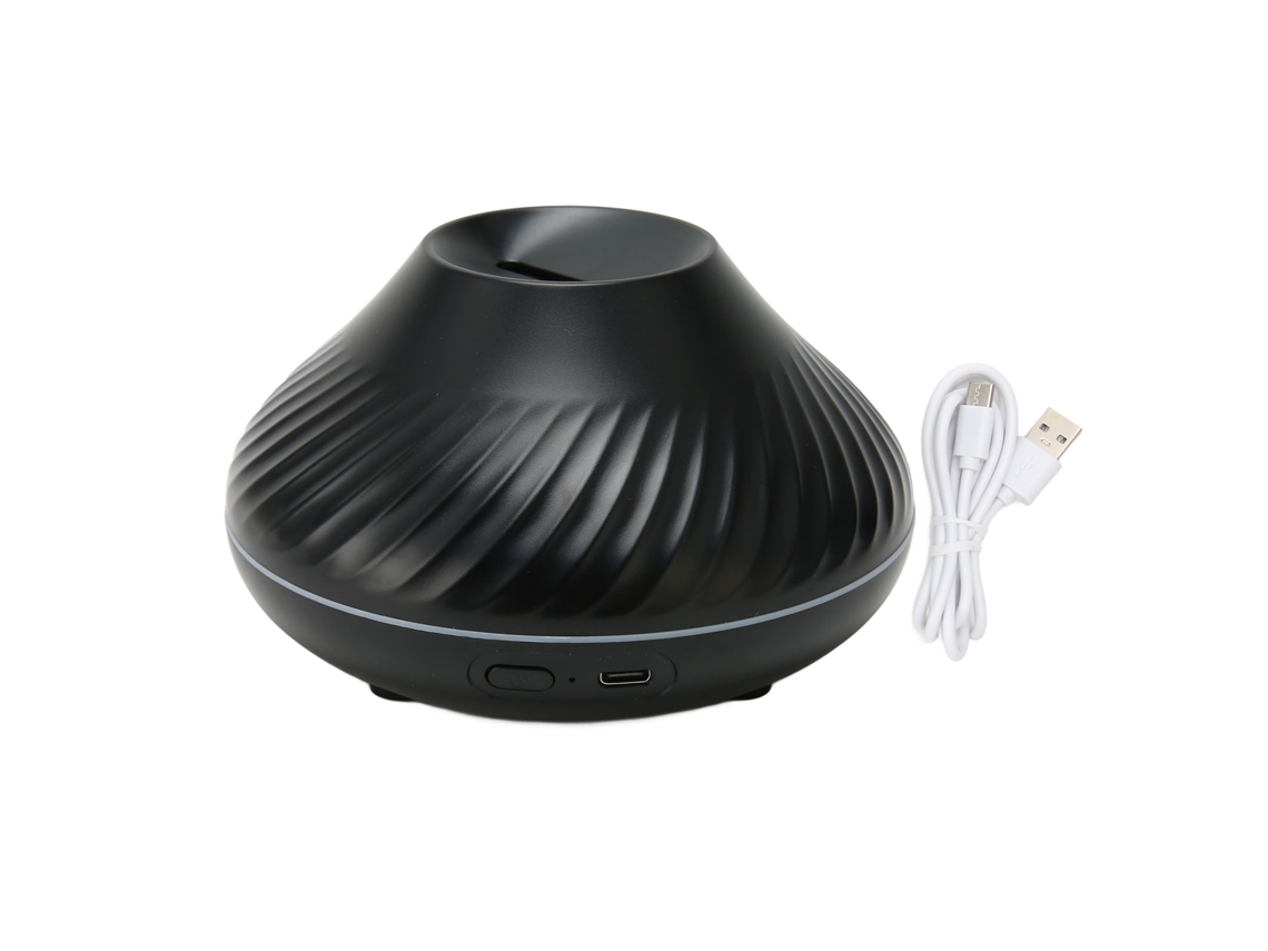 Difusor de Aromas com Chama, 130ml, 7 Cores de Luz, Alimentado por Usb, Desligamento Automático, Simulação de Chama 3d BRILVIBERA