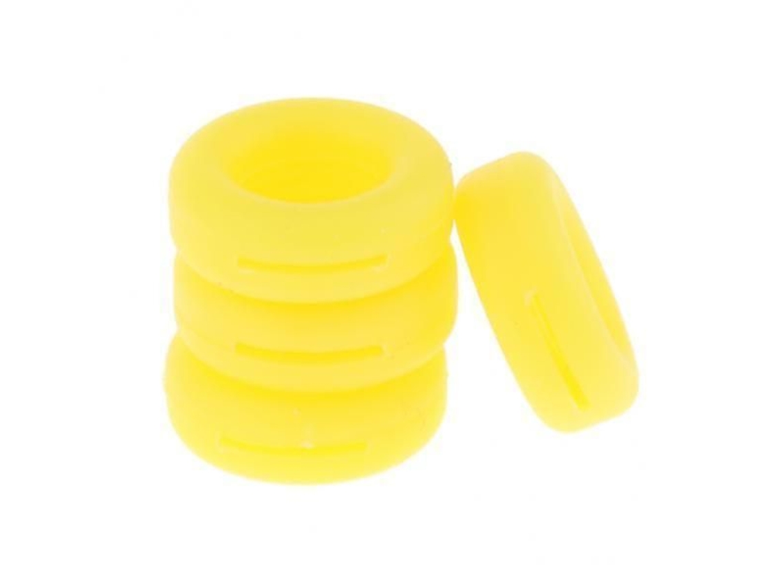 3x2 Pares de Ganchos Silicone Antiderrapantes para Óculos Amarelos GOKOCO