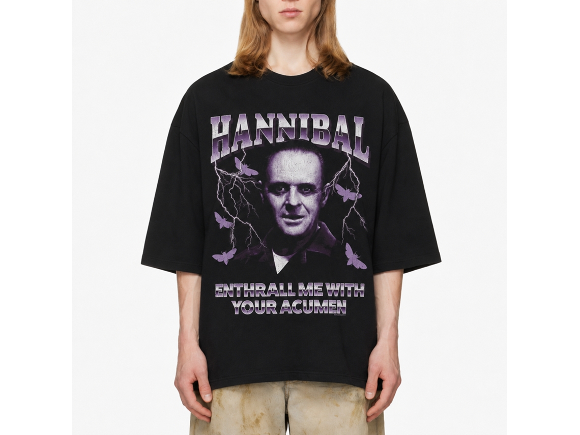 Rockinstone Silence Of The Lambs Movie Silence Enthrall Me Black Adult T-shirt Size:l