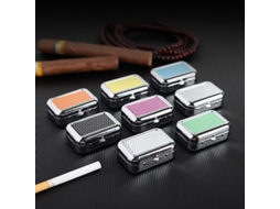 Cinzeiro Portátil De Aço Inoxidável, Mini Cinzeiro De Bolso Com Tampa, Caixa De Cigarros SUNNY SPACES