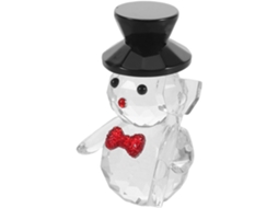 Elegante Estatueta Boneco Cristal Decoração Estar Chapéu Preto Vermelho Enfeite Natal Artístico Fácil Cuidar GOKOCO
