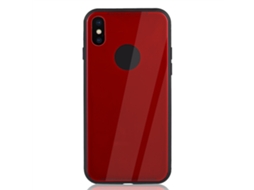 Capa de Vidro Temperado LAXISCREED para Iphone X Vermelho