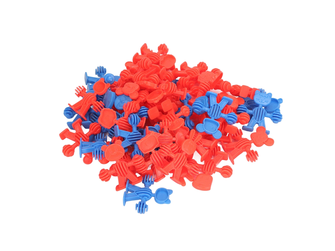 Ats 78pcs Bloques de Construcción para Niños Con Mango Animal Juguetes de Hebilla Insertable Coloridos para Educación Temprana