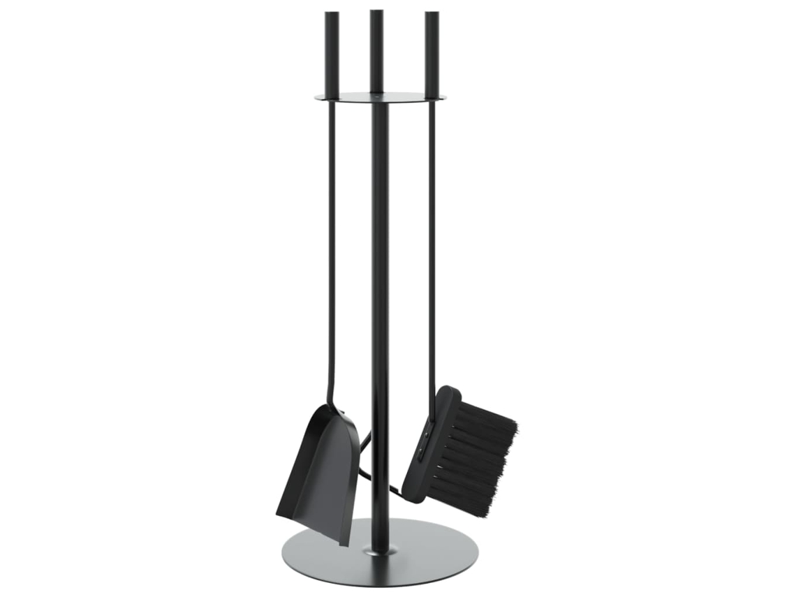 Fireplace Tool Set, Fireplace Tool Sets Vidaxl Preto Aço