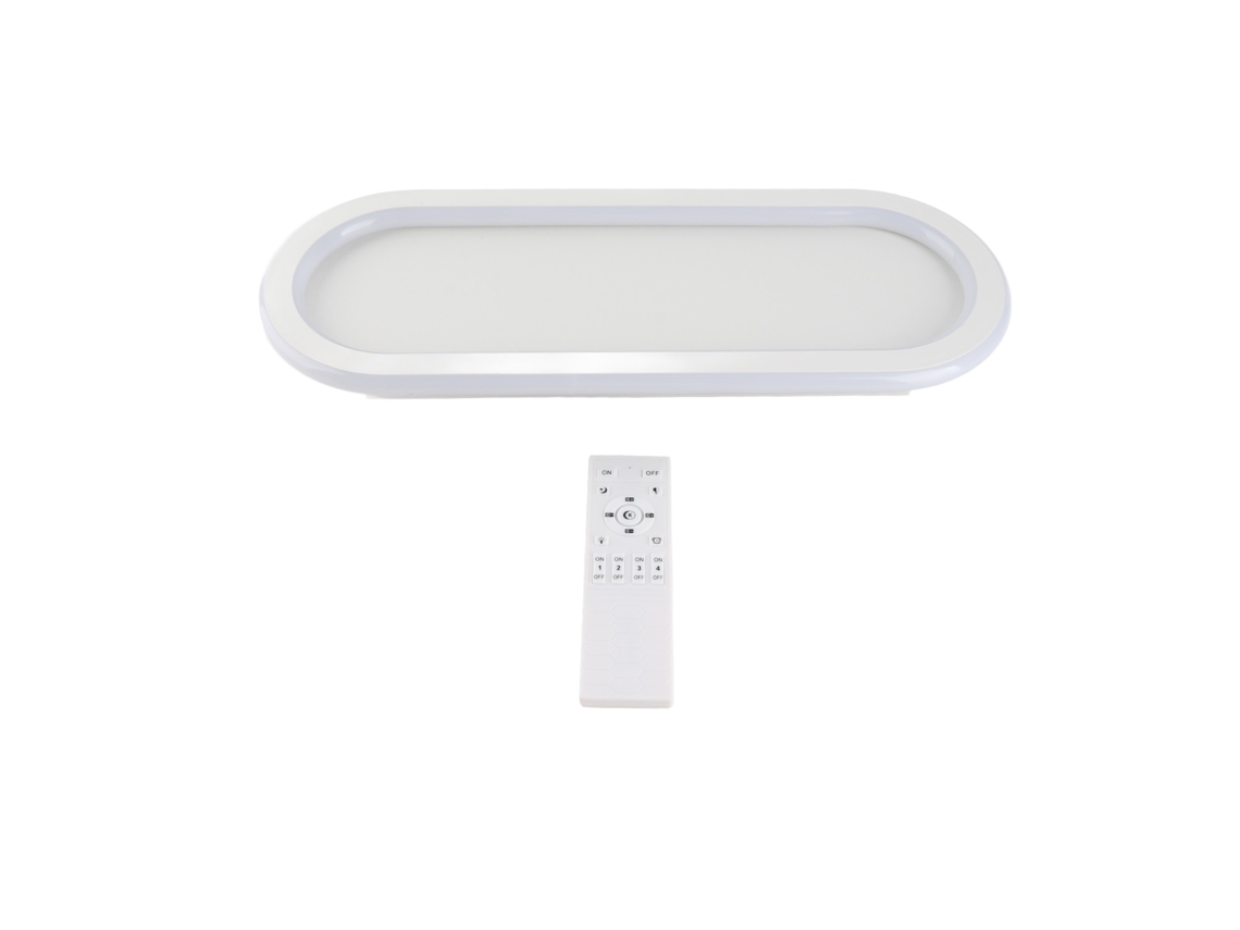2026 lâmpada de Teto Led Linear Moderna 3000k 6500k Regulável com Controle Remoto para Cozinha, Quarto, Escritório, Corredor Branco