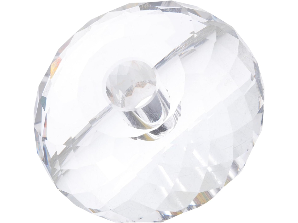 Suporte para Canetas em Cristal Transparente de 8 Cm, Base Estável Canetas tinteiro, Organizador Mesa Compacto