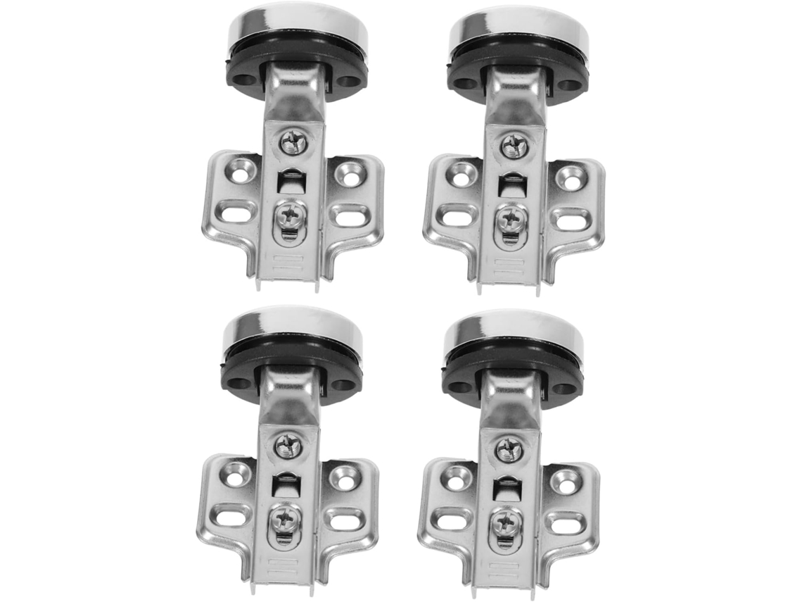 Conjunto De 4 Dobradiças Sobreposição Total Para Portas Armário Com