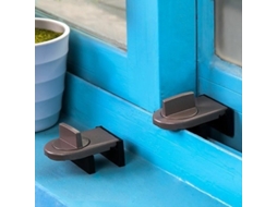 Trava Ajustável Lurelia Para Janela Deslizante E Porta De Correr, 2 Peças, Segurança Infantil, 6 X 3,5 X 2,3 Cm